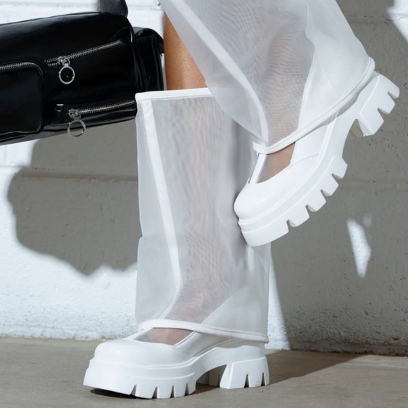 Azalea Wang Shoes - AZALEA WANG BAYE WHITE BOOT - 11